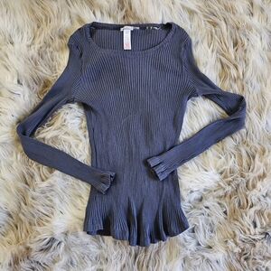 Ribbed 90s long sleeve shirt